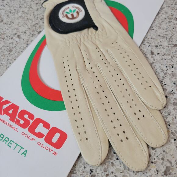 VTG Kasco Cabretta Ladies Leather Professional Golf Glove Walnut Creek Left sz L - Picture 7 of 12